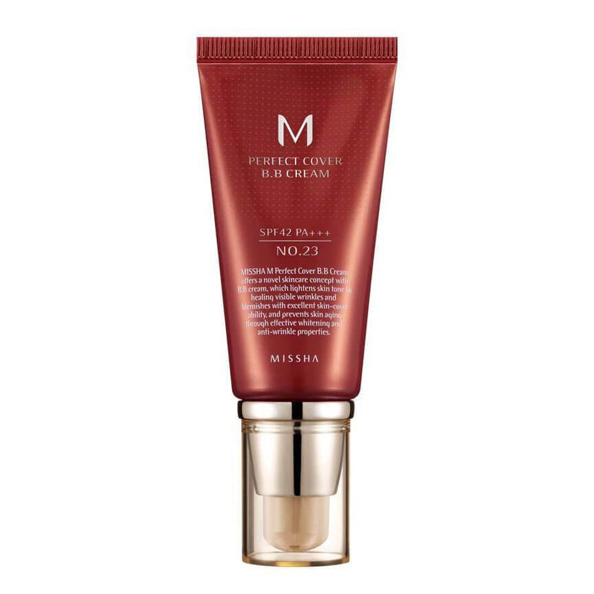 Missha. M Perfect Cover BB Cream 50ml [No.21 (Light Beige)] | Lady Bonita | Korean beauty NZ