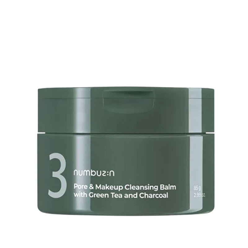 Numbuzin. No.3 Pore & Makeup Cleansing Balm with Green Tea and Charcoal 85g