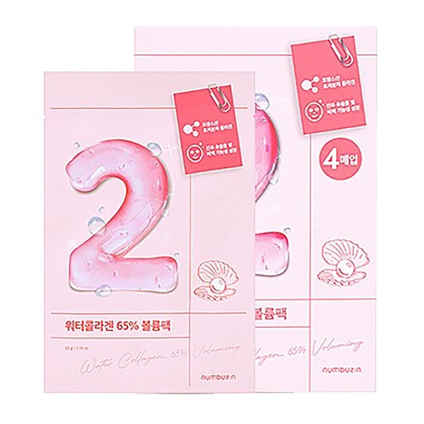 Numbuzin. No.2 Water Collagen 65% Voluming Sheet Mask 33g