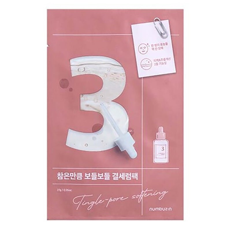 Numbuzin. No.3 Tingle-Pore Softening Sheet Mask 27g