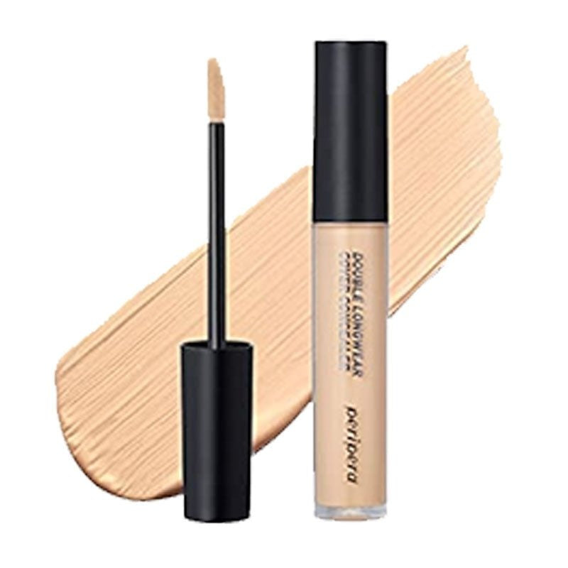 Peripera. Double Longwear Cover Concealer 5.5g [01W Pure Ivory] | Lady Bonita | Korean beauty NZ