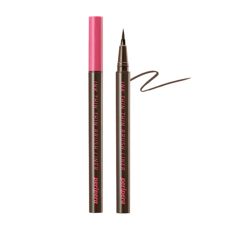 Peripera. Ink Thin Thin Brush Liner (02 Brown Film) | Lady Bonita | Korean beauty NZ