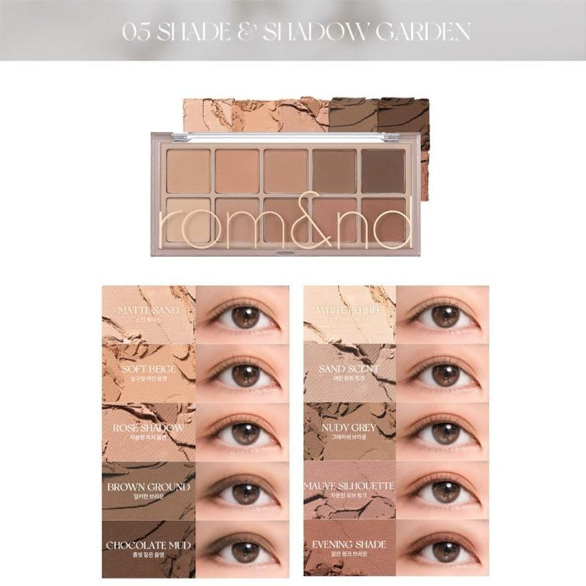 Romand. Better Than Palette 7.5g [06 Peony Nude Garden] | Lady Bonita | Korean beauty NZ