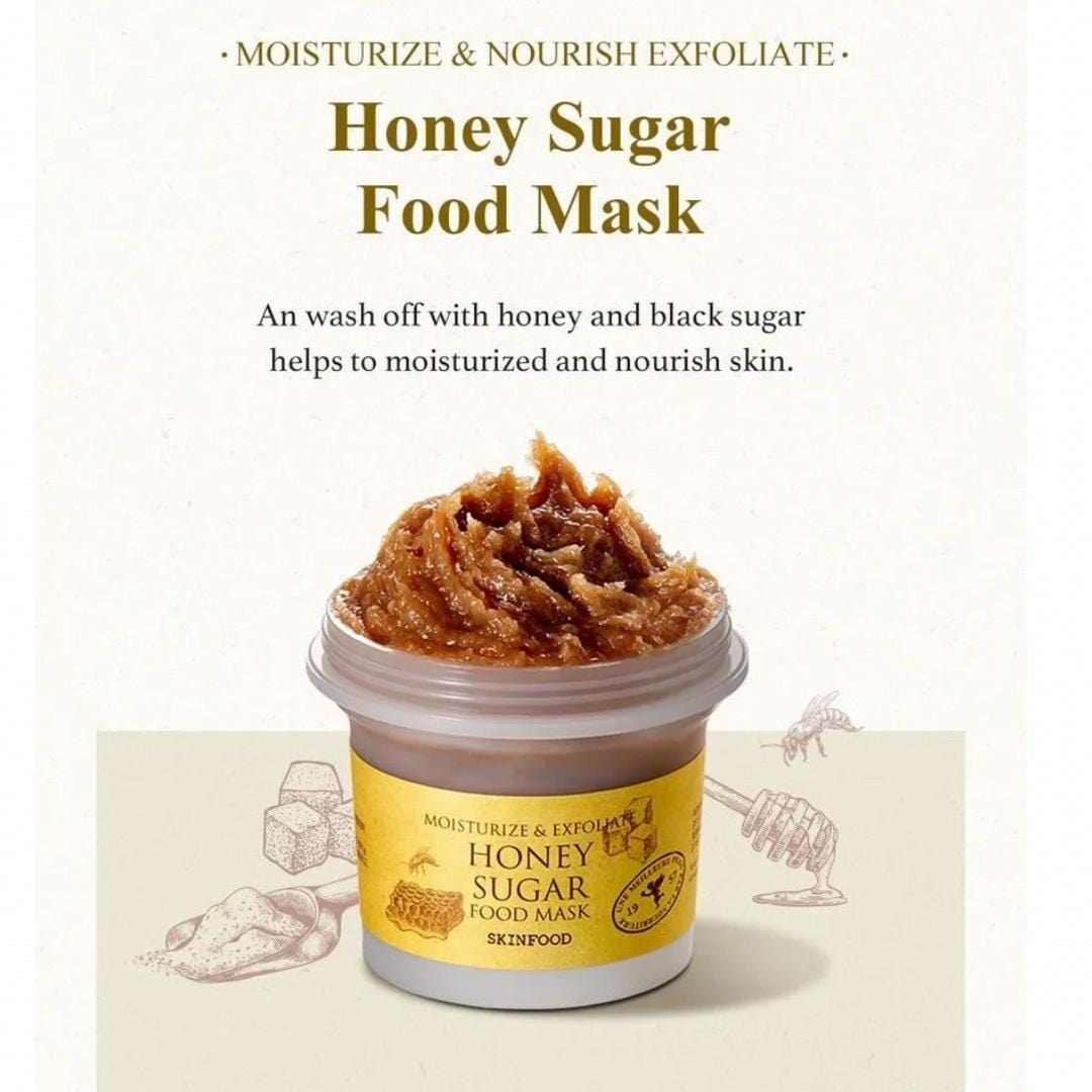 Skinfood. Honey Sugar Food Mask Skin Care Masks & Peels - Lady Bonita