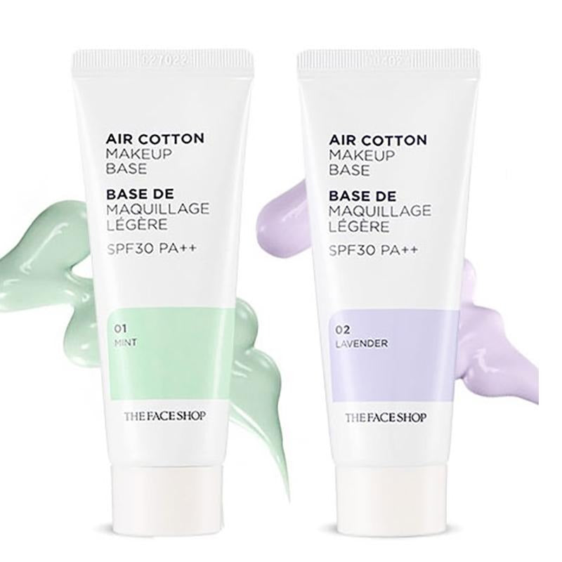 The Face Shop. Air Cotton Makeup Base 35g [01 Mint] | Lady Bonita | Korean beauty NZ
