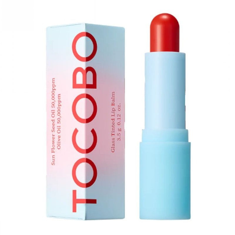 Tocobo. Glass Tinted Lip Balm 3.5g [013 Tangerine Red] | Lady Bonita | Korean beauty NZ