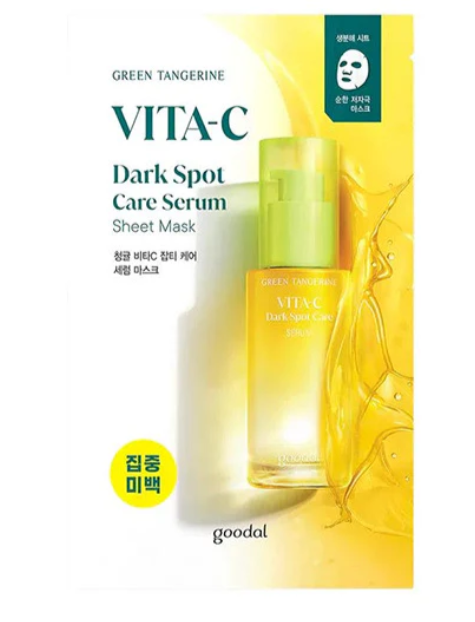 Goodal. Green Tangerine Vita C Dark Spot Care Sheet Mask