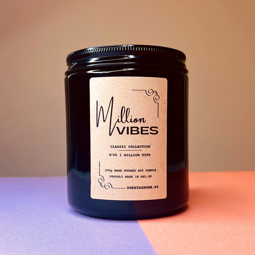 Sweet as Home Million Vibes (N° 05 One Million Type) Soy Wax Scented Candle