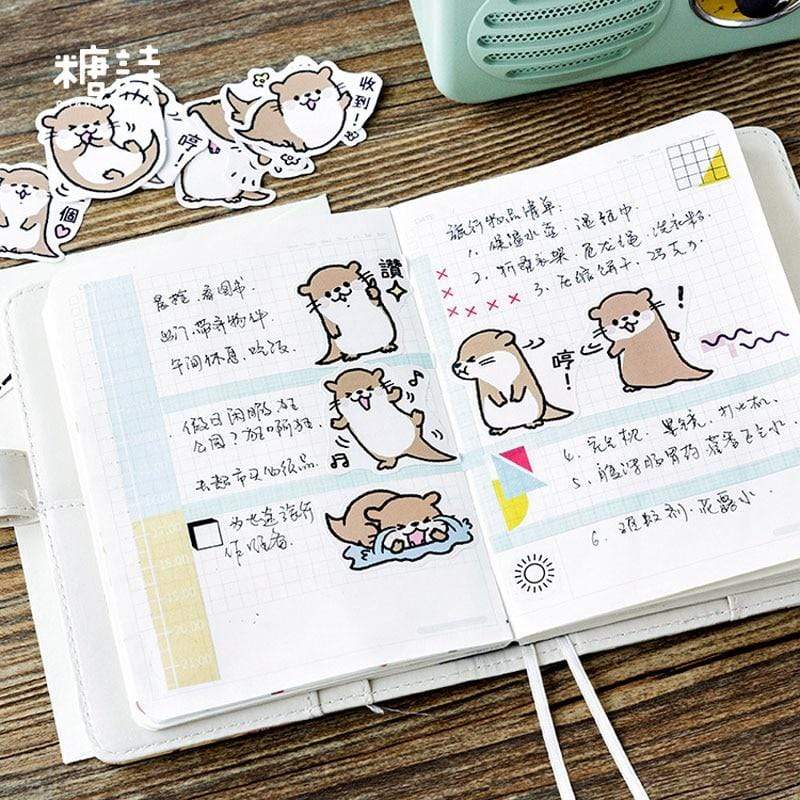 45PCS Funny Cartoon Animal Stickers Decorative Stickers - Lady Bonita