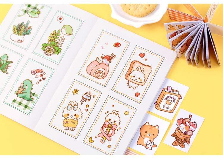 50 Sheets Adorable Cartoon Stickers Decorative Stickers - Lady Bonita