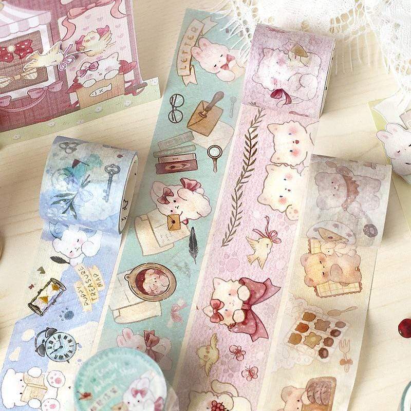 Adorable Friends Washi Tape (Kitty / Bear/ Bunny/ Teddy) Washi Tapes - Lady Bonita