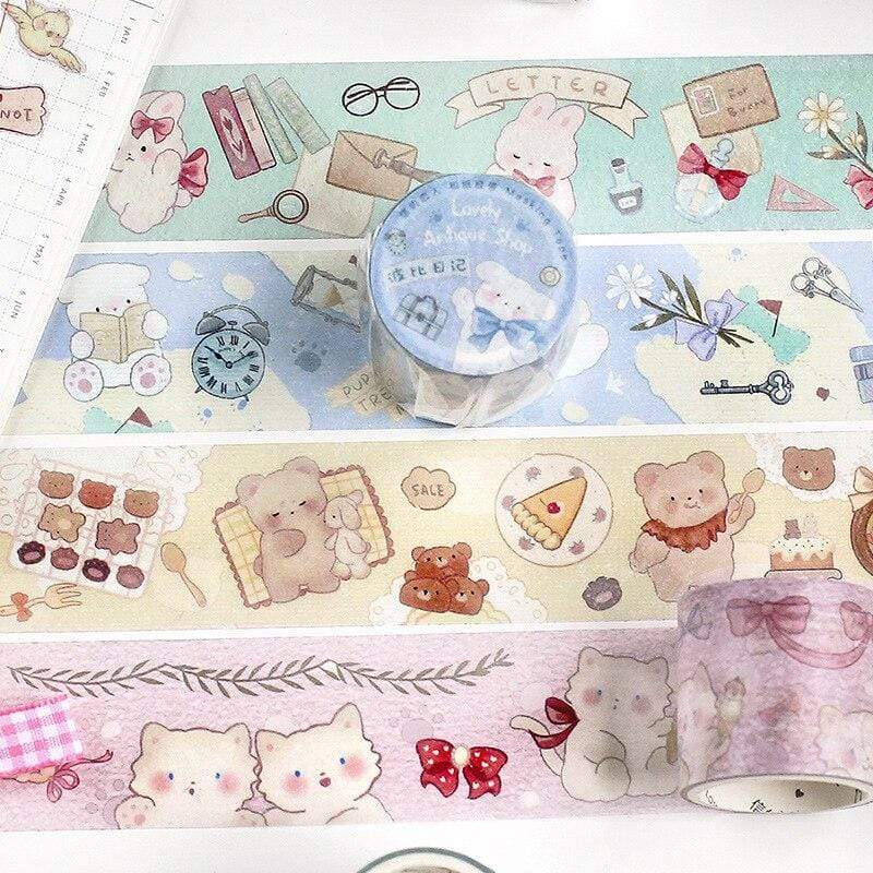 Adorable Friends Washi Tape (Kitty / Bear/ Bunny/ Teddy) Washi Tapes - Lady Bonita
