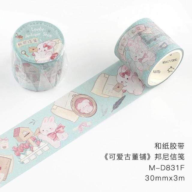 Adorable Friends Washi Tape (Kitty / Bear/ Bunny/ Teddy) Washi Tapes Bunny - Lady Bonita