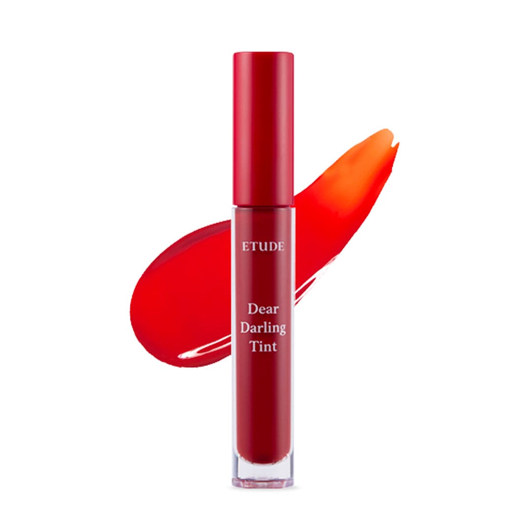 Etude House. Dear Darling Water Gel Tint [#BR401 Fig Red] Lip Makeup - Lady Bonita