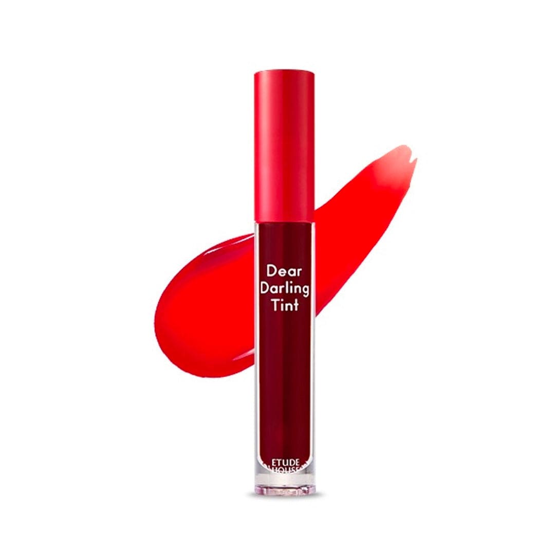 Etude House. Dear Darling Water Gel Tint [#RD301 Real Red] Lipstick - Lady Bonita