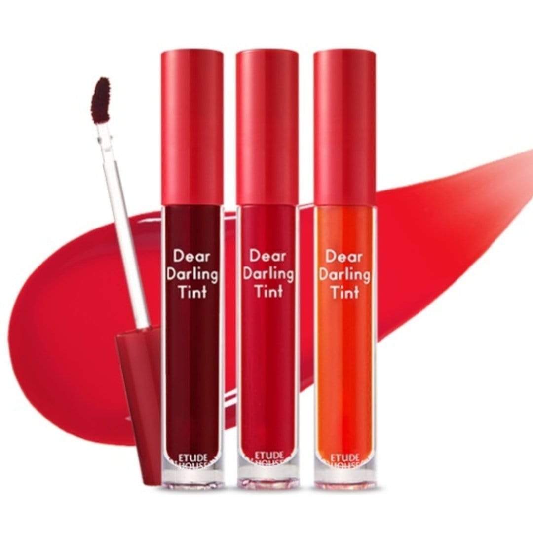 Etude House. Dear Darling Water Gel Tint [#RD302 Dracula Red] Lipstick - Lady Bonita