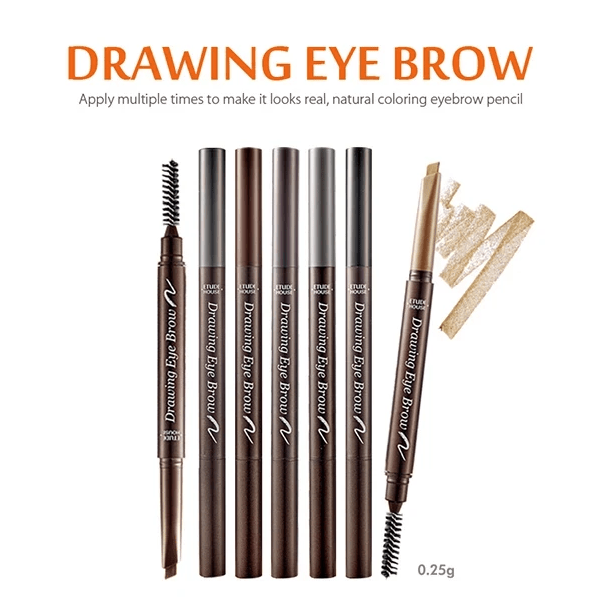 Etude House. Drawing Eye Brow [#5 Gray] Eyebrow Stencils - Lady Bonita