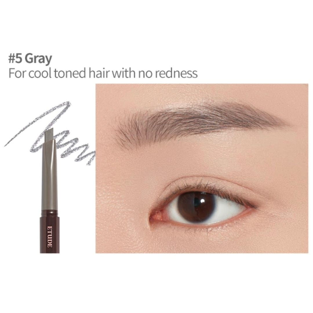 Etude House. Drawing Eye Brow [#5 Gray] Eyebrow Stencils - Lady Bonita