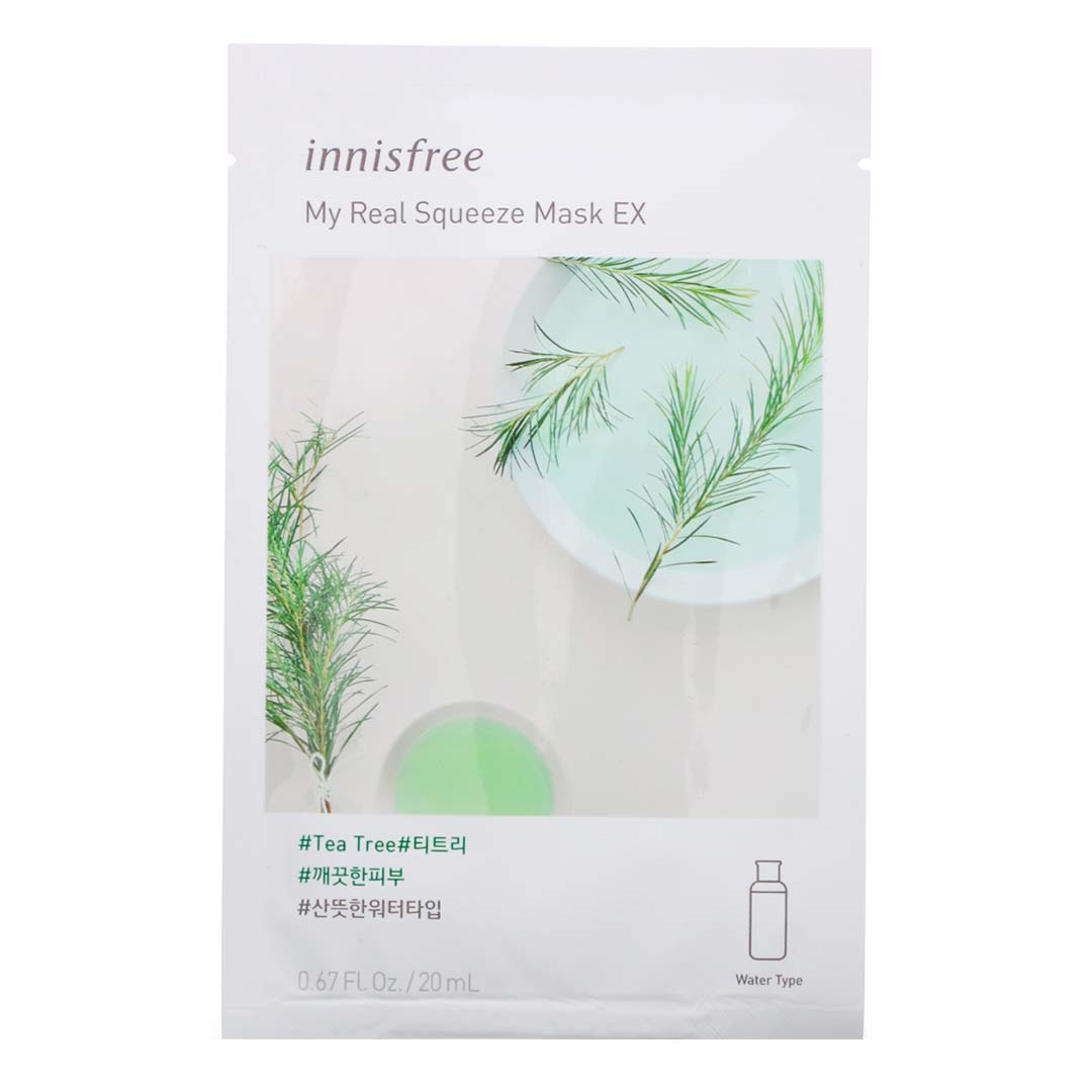 Innisfree. My Real Squeeze Mask EX [Tea Tree] SHEET MASK - Lady Bonita