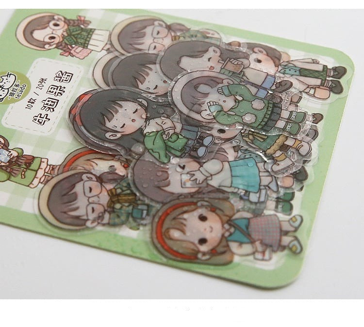 Kawaii Girl Stickers [40 Sheets] Decorative Stickers - Lady Bonita