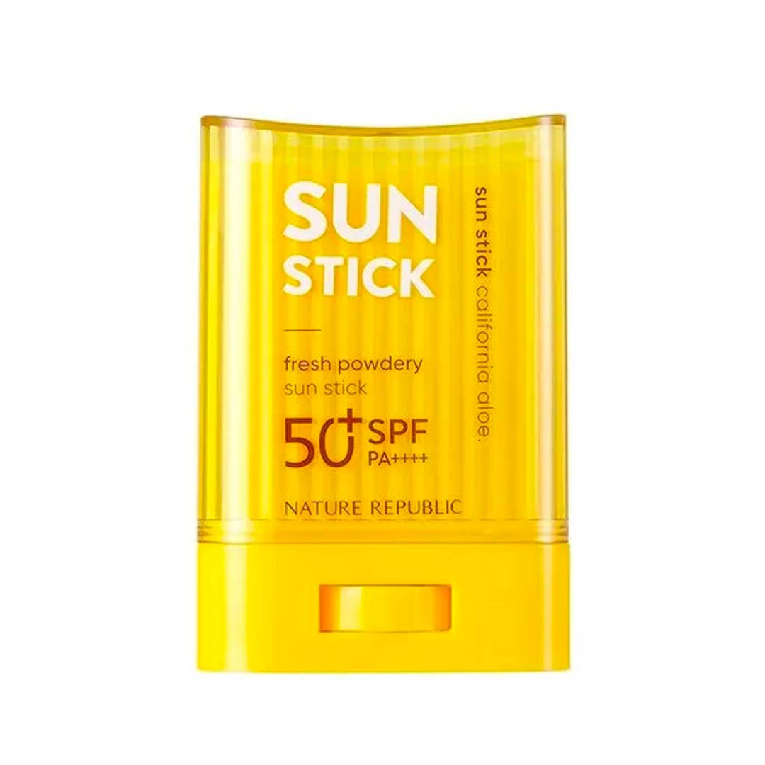 Nature Republic. California Aloe Fresh Powdery Sun Stick SPF50+ PA++++ SUNSCREEM - Lady Bonita