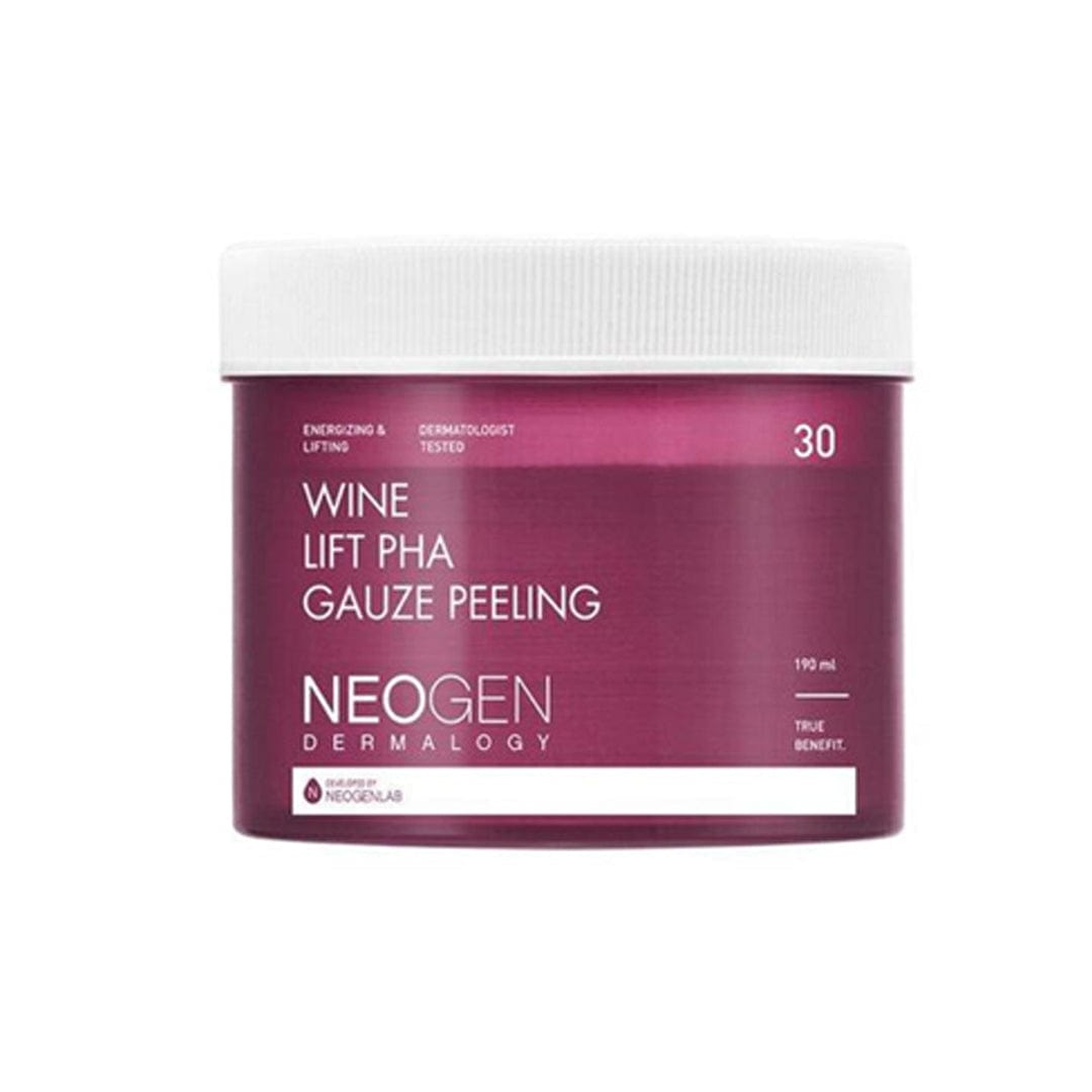 Neogen Dermalogy.  Wine Lift PHA Gauze Peeling 190ml / 30EA Facial Cleansers - Lady Bonita