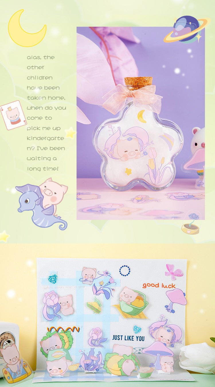 Stickers Cute Piggy [30 pcs] Decorative Stickers - Lady Bonita